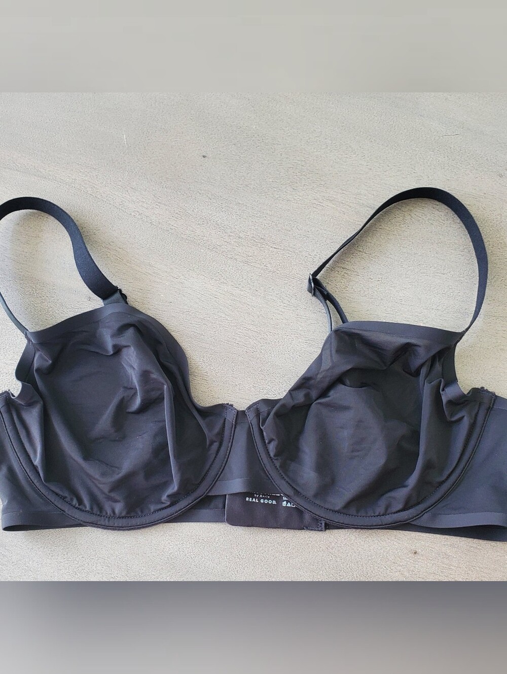 Aerie- NWOT Black Unlined/ Seamless Smoothez Bra 36D Sheer Cups